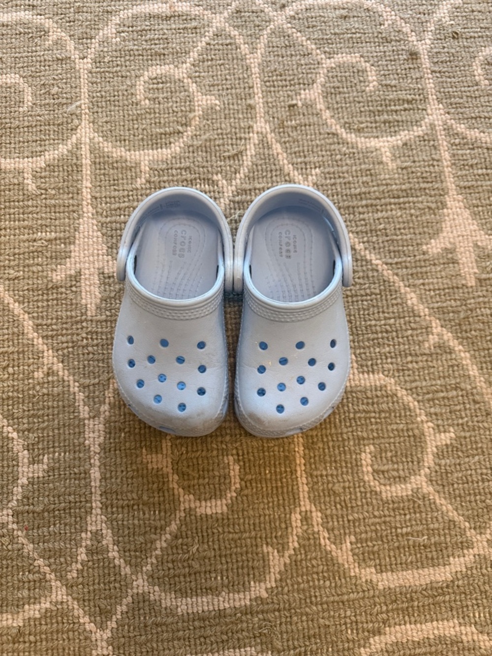 CROCS Kids Pale Blue Slip-On Clogs